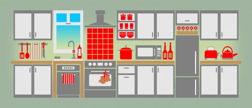 KitchenAid Clip Art, PNG, 1600x689px, Kitchen, Architecture, Area, Dining Room, Elevation Download Free