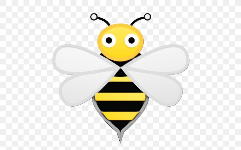 Bee Emoji, PNG, 512x512px, Emoji, Bee, Bumblebee, Cartoon, Emoji Snake Download Free