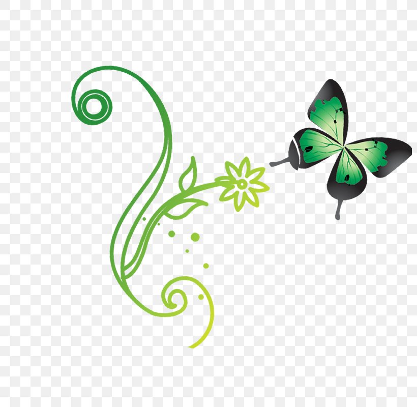 Butterfly Clip Art, PNG, 800x800px, Butterfly, Butterflies And Moths, Flora, Gratis, Green Download Free