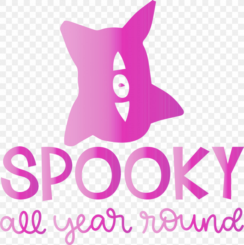 Cat Snout Whiskers Logo Dog, PNG, 2982x3000px, Spooky, Cartoon, Cat, Dog, Halloween Download Free