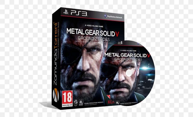 Metal Gear Solid V: Ground Zeroes Metal Gear Solid V: The Phantom Pain Metal Gear Solid 2: Sons Of Liberty Xbox 360 PlayStation 3, PNG, 500x500px, Metal Gear Solid V Ground Zeroes, Dvd, Film, Game, Hideo Kojima Download Free