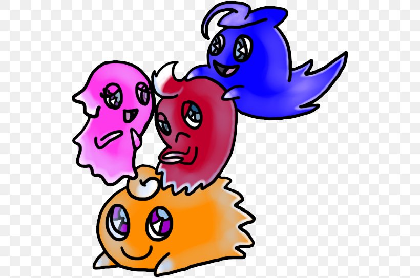 Pac-Man Party Drawing DeviantArt Ghost, PNG, 543x543px, Pacman, Adventure, Art, Artwork, Beak Download Free