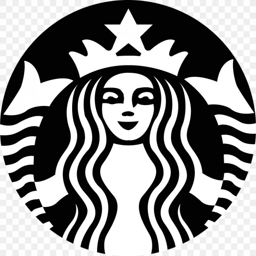 White Coffee Starbucks Tea Coffeehouse, PNG, 841x841px, Coffee, Artwork, Black, Black And White, Business Download Free