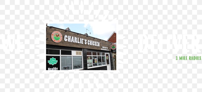 Charlie's Chicken Broadstone Charlie's Chicken Kinson Parkstone, PNG, 812x375px, Parkstone, Advertising, Bournemouth, Brand, Facade Download Free