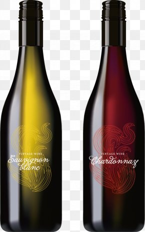Wine - Red Wine Liqueur Bottle Wine Glass PNG