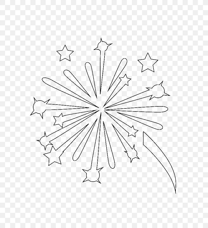 Coloring Book Fireworks Drawing Independence Day New Year, PNG, 600x900px, Coloring Book, Black And White, Blackandwhite, Child, Color Download Free