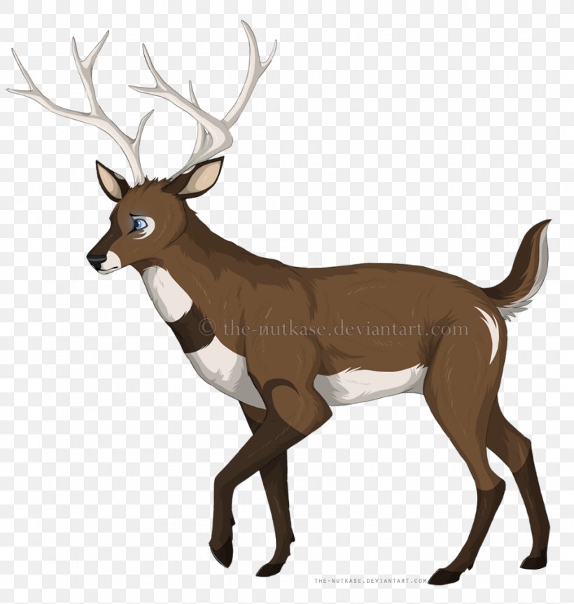 Reindeer Elk White-tailed Deer Red Deer, PNG, 951x1000px, Reindeer, Animal, Antler, Deer, Elk Download Free