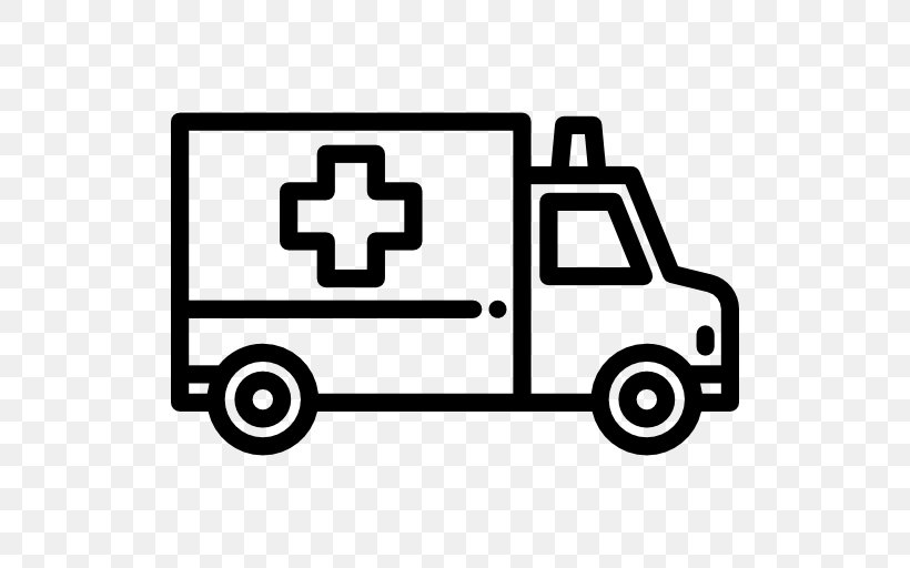 Ambulance Royalty-free Nontransporting EMS Vehicle, PNG, 512x512px, Ambulance, Area, Automotive Design, Black And White, Brand Download Free