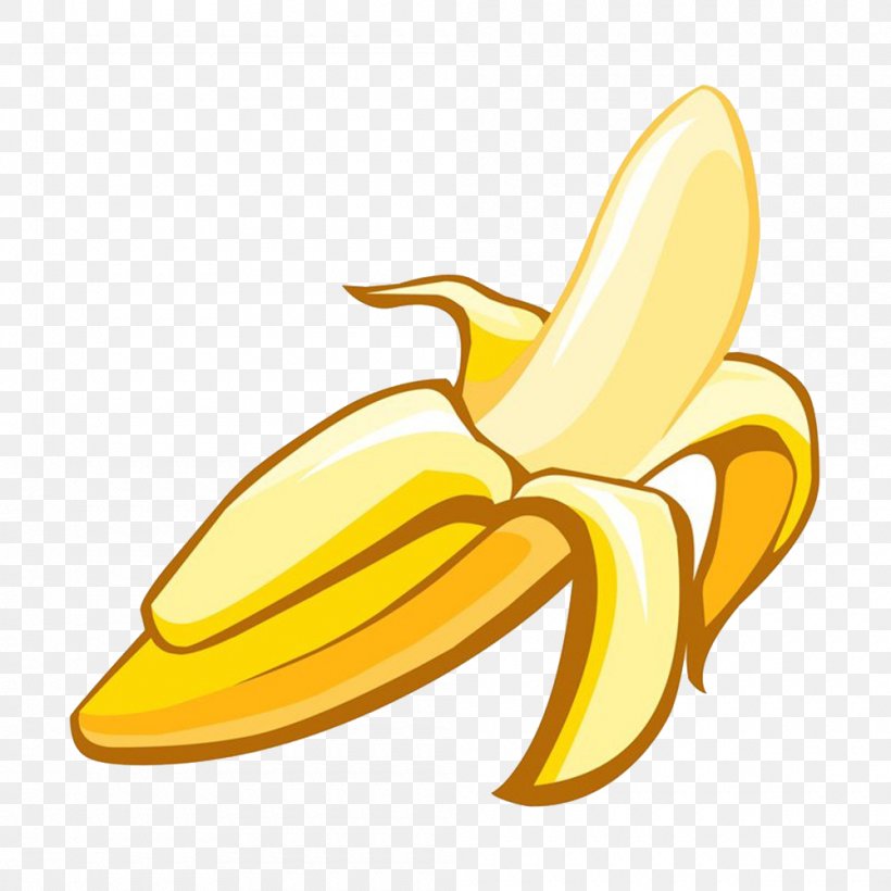 Banana Auglis Fruit, PNG, 1000x1000px, Banana, Auglis, Banana Family, Cartoon, Comics Download Free
