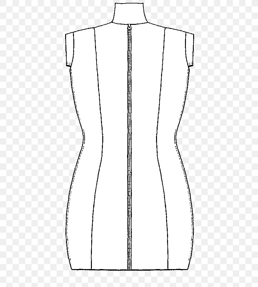Drawing Dress White Neck Top, PNG, 493x913px, Drawing, Abdomen, Area, Artwork, Black And White Download Free