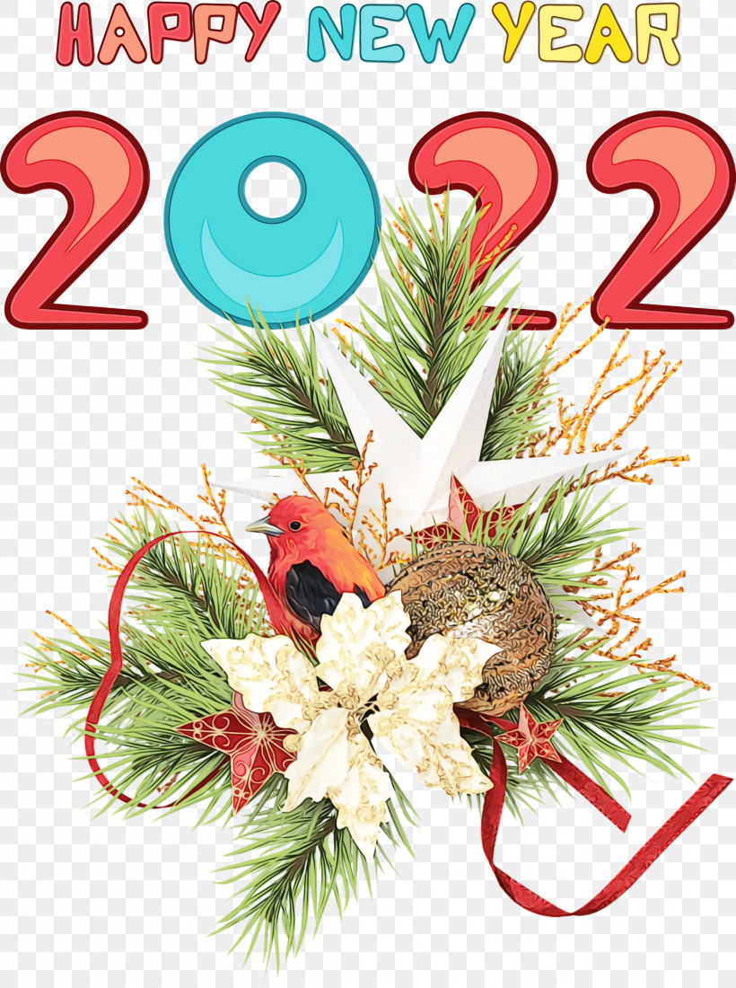 Floral Design, PNG, 2236x3000px, Happy New Year, Bauble, Christmas Day, Christmas Ornament M, Cut Flowers Download Free