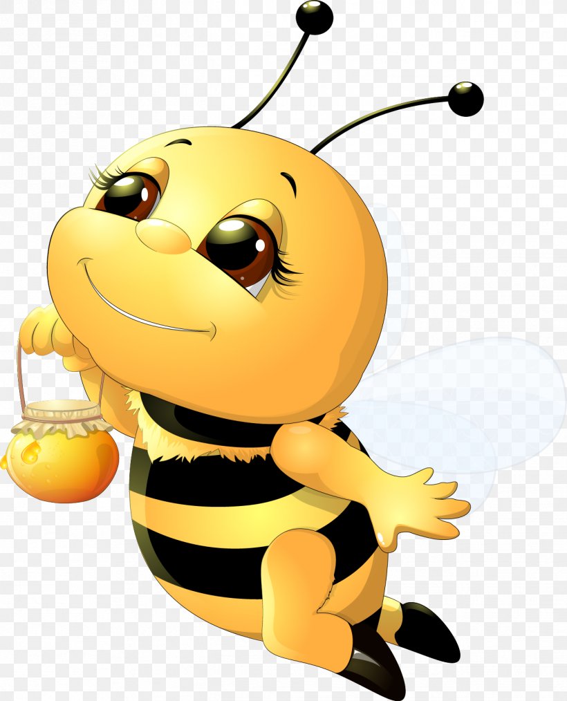Honey Bee Cartoon Clip Art, PNG, 1319x1632px, Bee, Art, Bumblebee, Cartoon,  Drawing Download Free