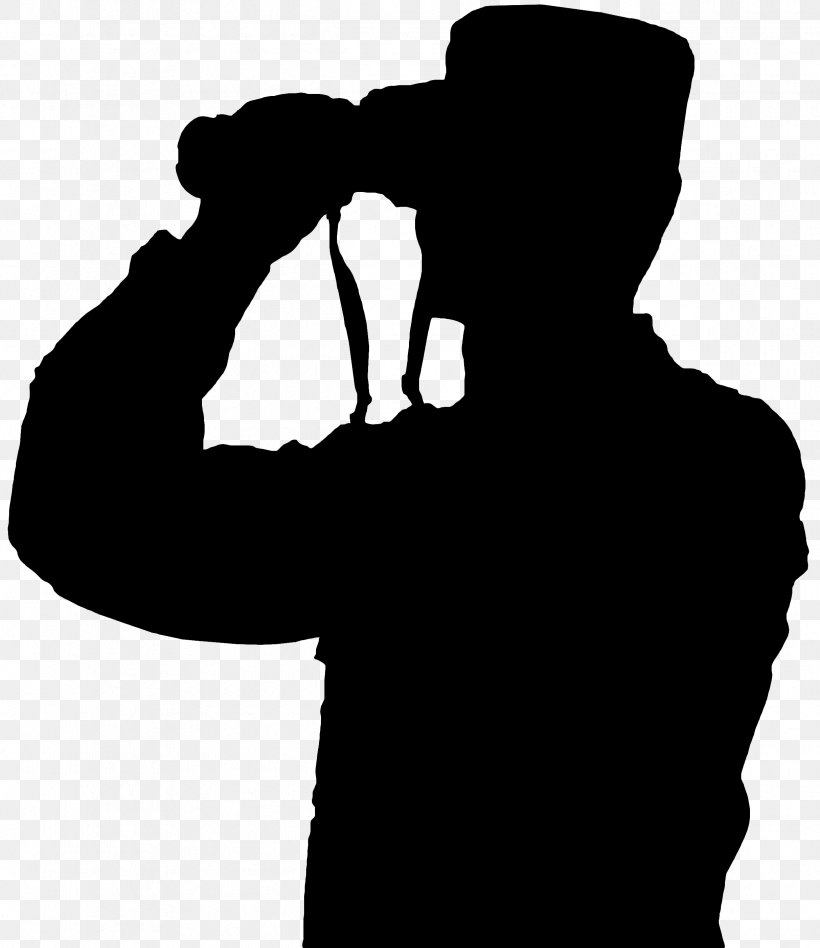 Silhouette Binoculars Clip Art, PNG, 2424x2805px, Silhouette, Binoculars, Black And White, Drawing, Hand Download Free