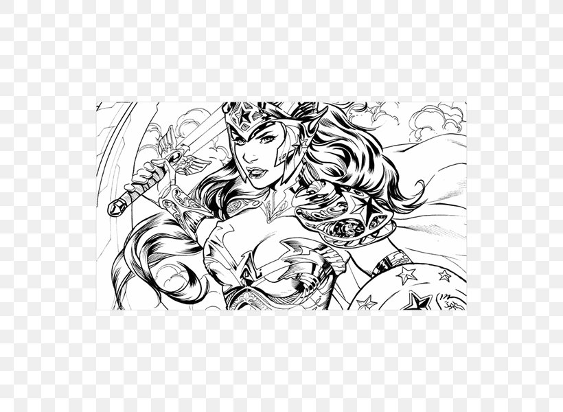 Wonder Woman Harley Quinn Coloring Book Doomsday Superman, PNG, 600x600px, Wonder Woman, Art, Artwork, Big Cats, Black Download Free