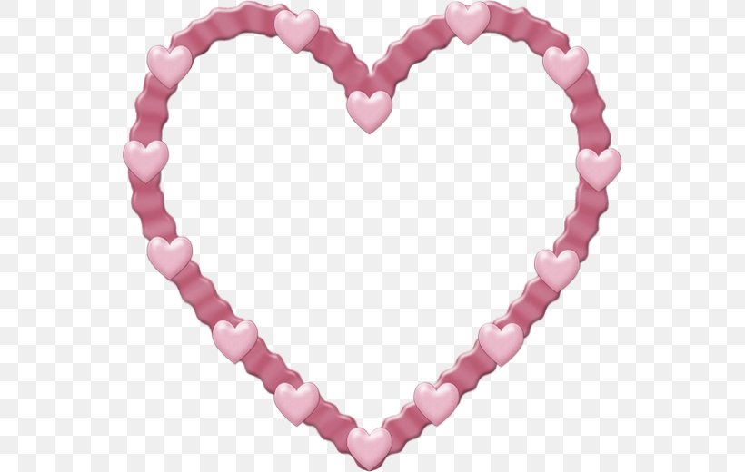 Heart Valentine's Day Picture Frames, PNG, 550x520px, Heart, Bead, Body Jewellery, Body Jewelry, Garden Roses Download Free