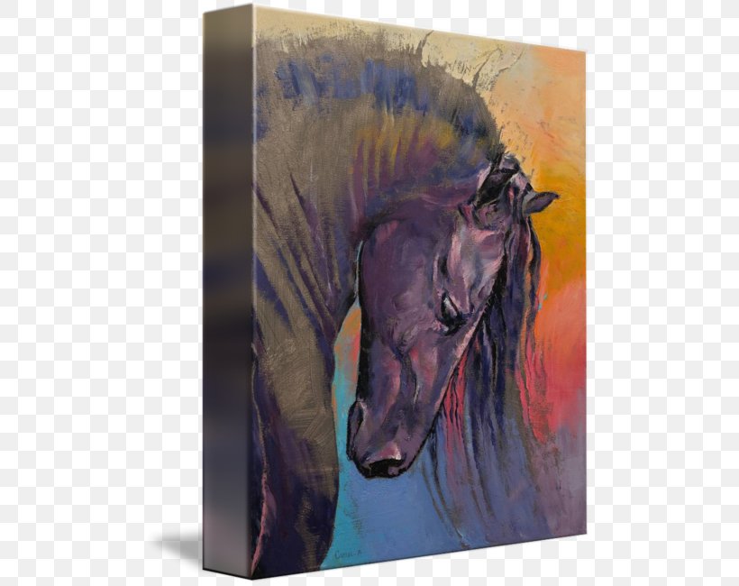 Watercolor Painting Horse Canvas Oil Painting, PNG, 495x650px, Painting, Art, Artist, Canvas, Canvas Print Download Free