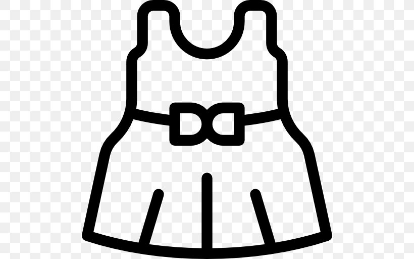 Children's Clothing Dress White Clip Art, PNG, 512x512px, Clothing, Black, Black And White, Child, Children S Clothing Download Free