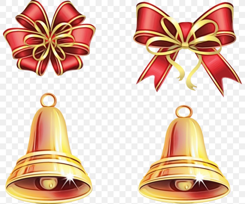 Christmas Bell Cartoon, PNG, 800x683px, Watercolor, Bell, Christmas Day, Christmas Ornament, Cone Download Free