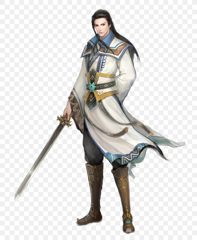 The Legend Of Sword And Fairy 5 Prequel Video Game Ink, PNG, 750x1000px, Legend Of Sword And Fairy 5, Armour, Character, Cold Weapon, Costume Download Free