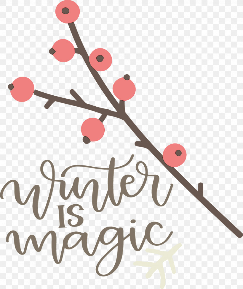 Twig Line Flower Text Jewellery, PNG, 2527x3000px, Winter Is Magic, Flower, Geometry, Hello Winter, Human Body Download Free