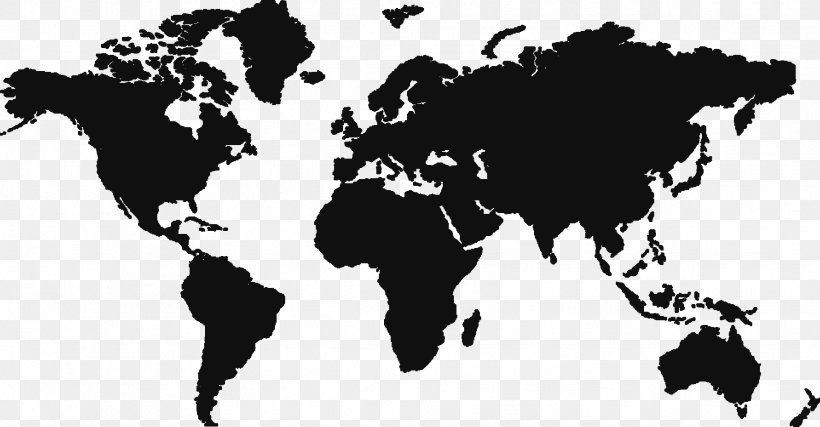 World Map Globe, PNG, 1924x1004px, World, Black, Black And White, Blank Map, Border Download Free