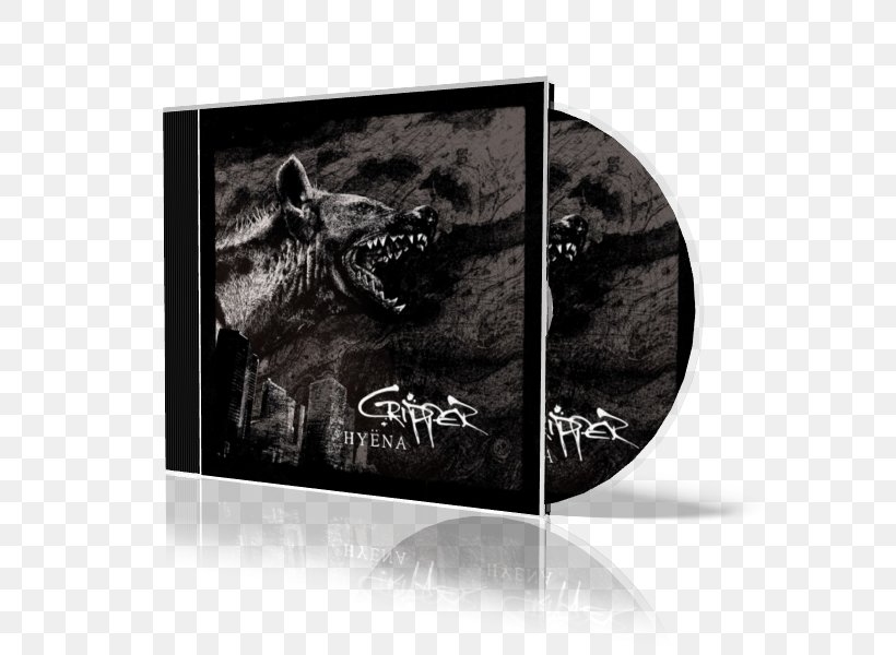 Hyena Hyëna Cripper Compact Disc DVD, PNG, 600x600px, Hyena, Audio, Black And White, Brand, Compact Disc Download Free