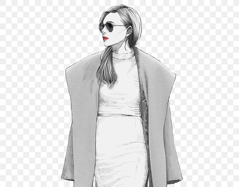 Fashion Sketchbook Drawing Fashion Illustration Illustration, PNG, 640x640px, Watercolor, Cartoon, Flower, Frame, Heart Download Free