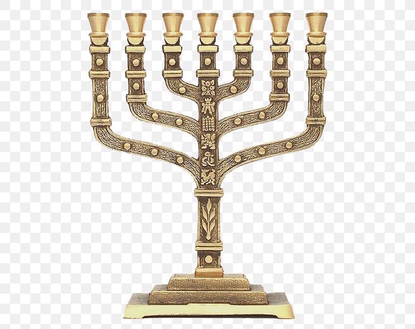 Menorah Judaism Tabernacle Hanukkah Jewish People, PNG, 650x650px, Menorah, Brass, Candle, Candle Holder, Candlestick Download Free