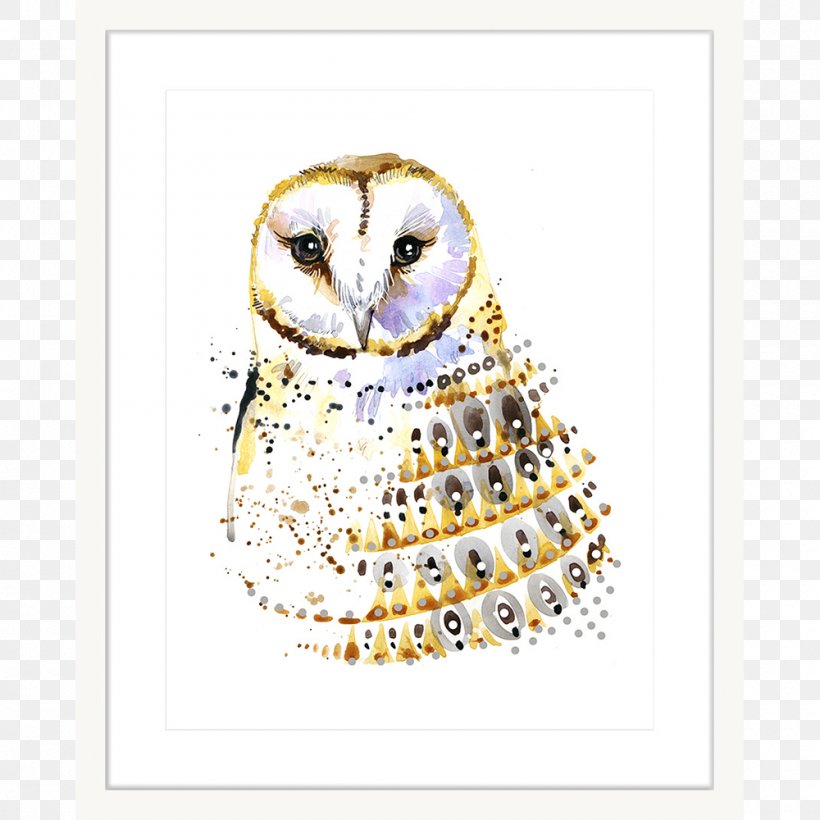 Owl Watercolor Painting Poster, PNG, 1000x1000px, Owl, Art, Beak, Bird, Bird Of Prey Download Free