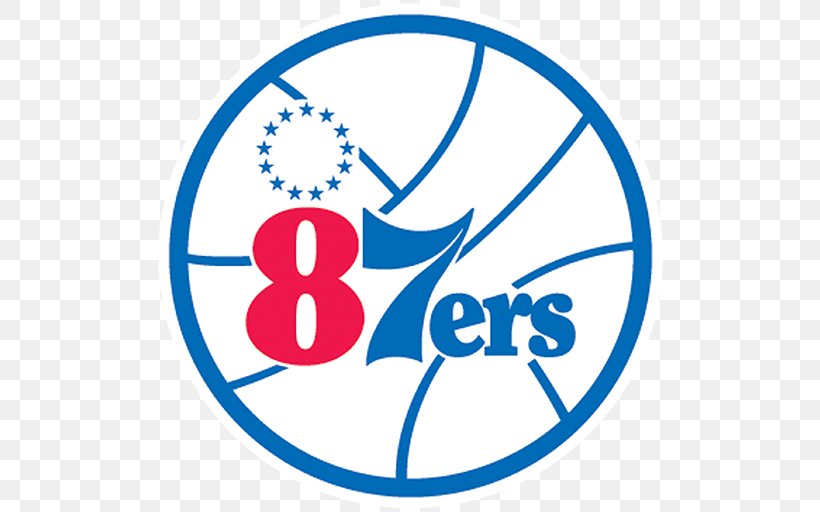 Delaware 87ers NBA G League Philadelphia 76ers Logo, PNG, 512x512px, Delaware 87ers, Area, Blue, Brand, Decal Download Free