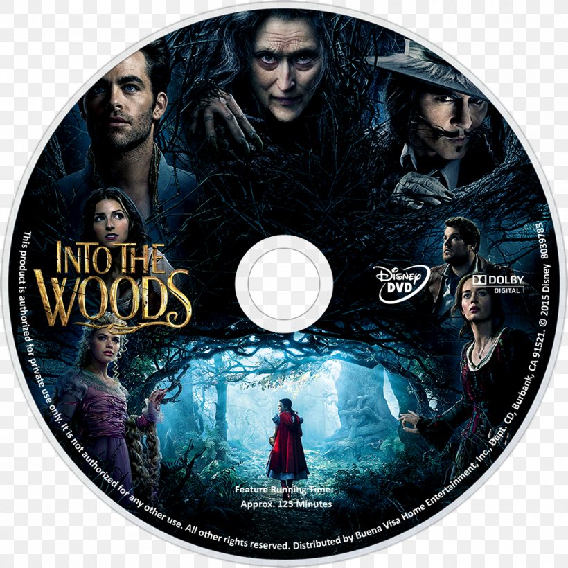 Into The Woods Adventure Film Meryl Streep DVD, PNG, 1000x1000px, Watercolor, Cartoon, Flower, Frame, Heart Download Free