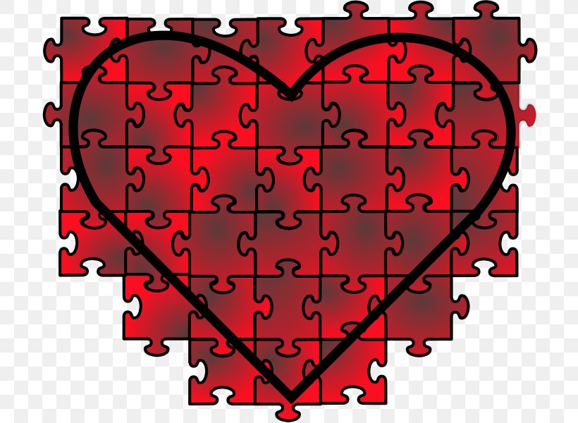 Jigsaw Puzzles Heart Clip Art, PNG, 800x600px, Watercolor, Cartoon, Flower, Frame, Heart Download Free