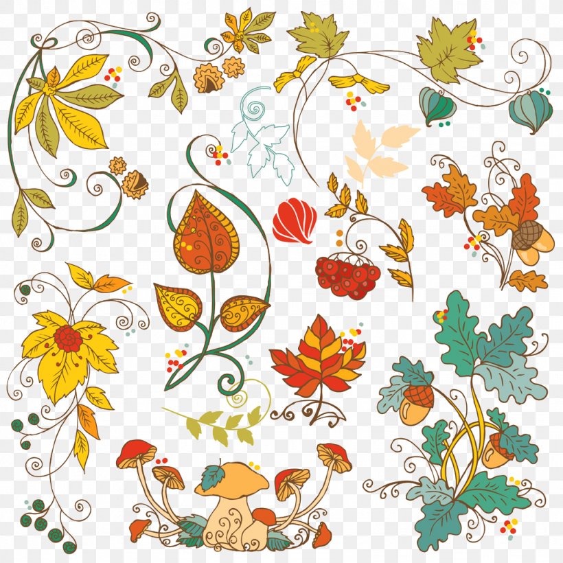 Autumn Illustration, PNG, 1024x1024px, Autumn, Area, Art, Artwork, Border Download Free