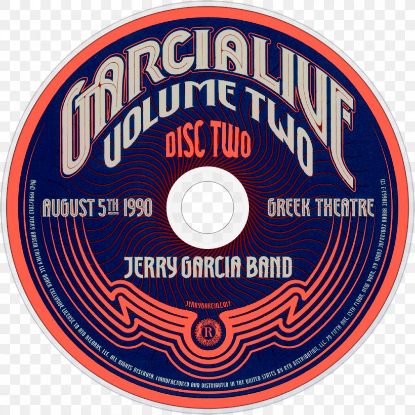 Jerry Garcia Band Compact Disc Garcia Live Volume Two Compliments Album, PNG, 1000x1000px, Watercolor, Cartoon, Flower, Frame, Heart Download Free