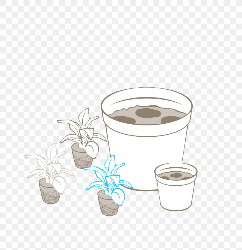 Coffee Cup Flowerpot, PNG, 3141x3248px, Coffee Cup, Cup, Drinkware, Flower, Flowerpot Download Free