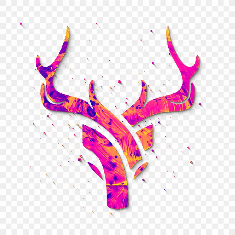 Deer Logo Graphic Design Illustration, PNG, 3600x3600px, Deer, Antler, Art, Drawing, Illustrator Download Free