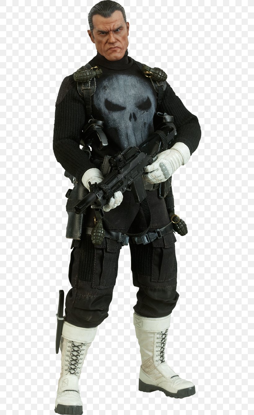 The Punisher Action & Toy Figures 1:6 Scale Modeling Sideshow Collectibles, PNG, 480x1336px, 16 Scale Modeling, Punisher, Action Fiction, Action Figure, Action Toy Figures Download Free
