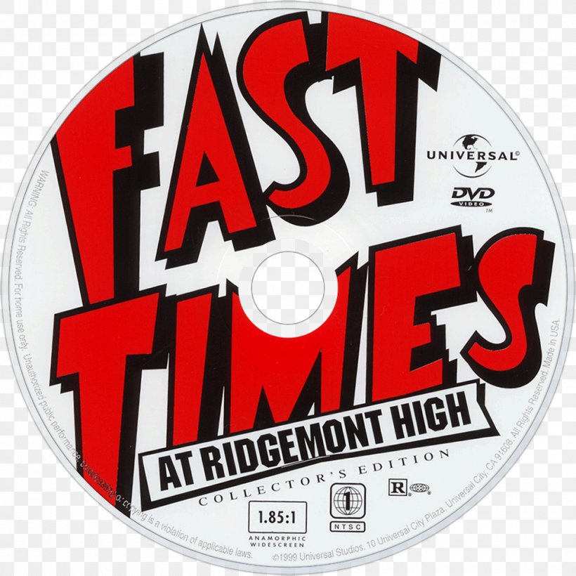 Blu-ray Disc DVD Compact Disc Film Fast Times At Ridgmont High, PNG, 1000x1000px, Bluray Disc, Brand, Collecting, Compact Disc, Disk Image Download Free