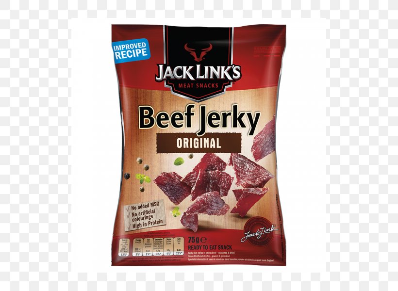 Jack Link's Beef Jerky Jack Link's Beef Jerky Meat, PNG, 525x600px, Jerky, Animal Source Foods, Beef, Beef Jerky, Dried Meat Download Free