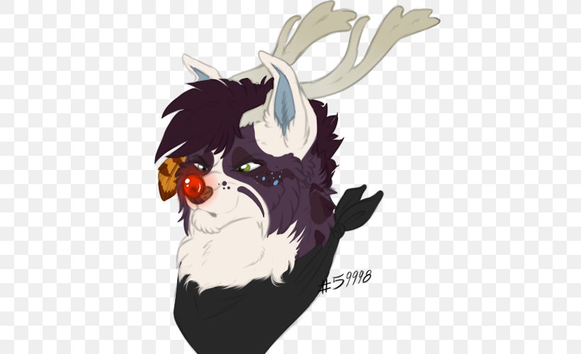 Reindeer Antler Cartoon Legendary Creature, PNG, 500x500px, Reindeer, Antler, Art, Cartoon, Deer Download Free