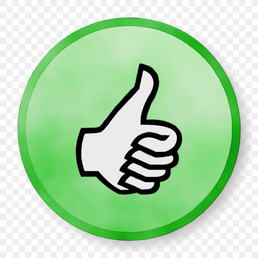 Finger Thumb Green Hand Gesture, PNG, 1024x1024px, Watercolor, Finger, Gesture, Green, Hand Download Free