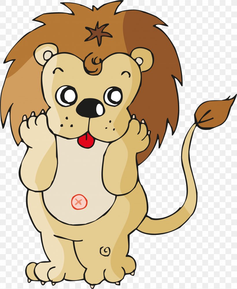 Lion Dog Animal Tiger Clip Art, PNG, 3479x4250px, Watercolor, Cartoon, Flower, Frame, Heart Download Free