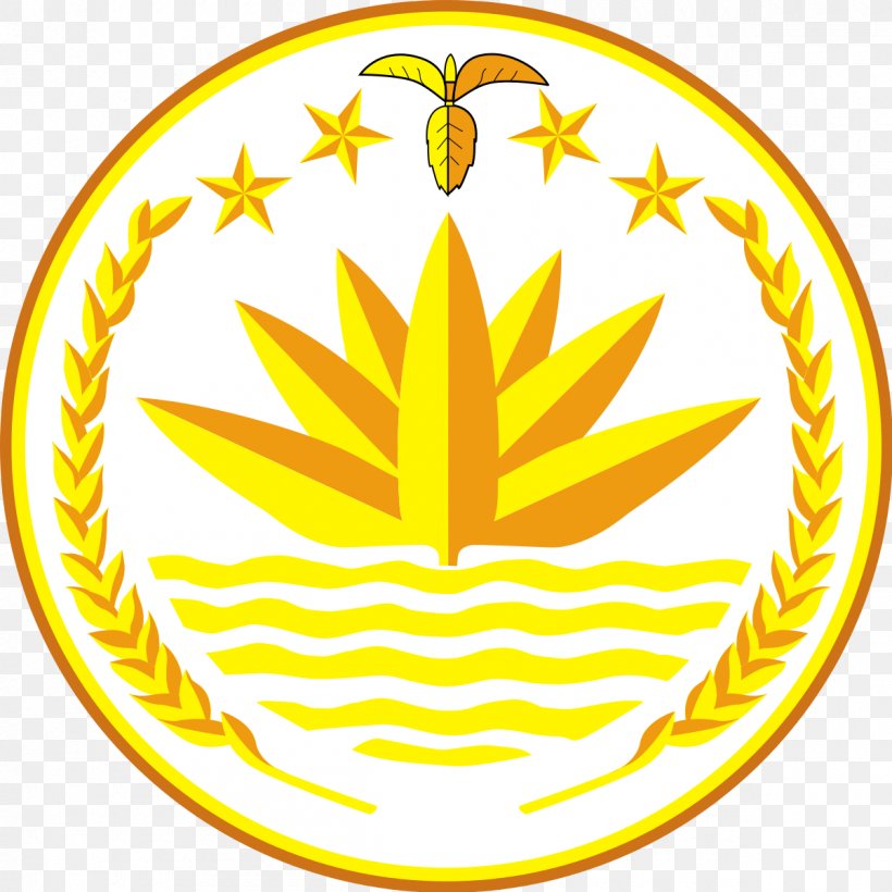 National Emblem Of Bangladesh Partition Of Bengal Coat Of Arms, PNG, 1200x1200px, Bangladesh, Area, Coat Of Arms, Emblem, Flag Download Free