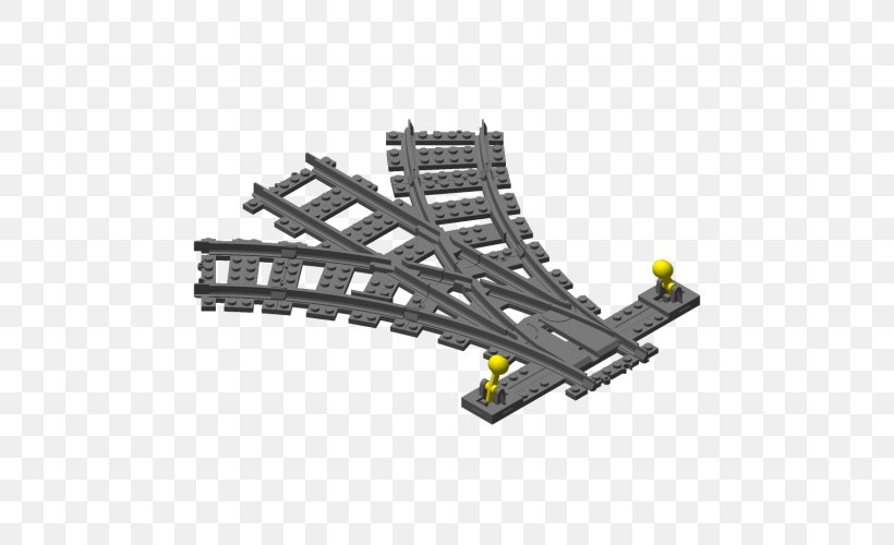 Lego Trains Rail Transport Track Wye, PNG, 500x500px, Train, Automotive Exterior, Electrical Network, Electrical Switches, Lego Download Free