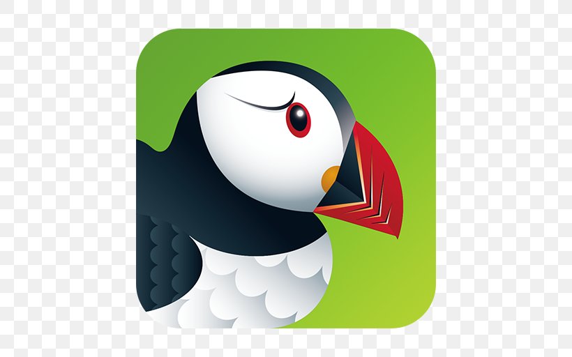 Puffin Browser Web Browser Android Mobile Browser, PNG, 512x512px, Puffin Browser, Adobe Flash Player, Android, Aptoide, Beak Download Free