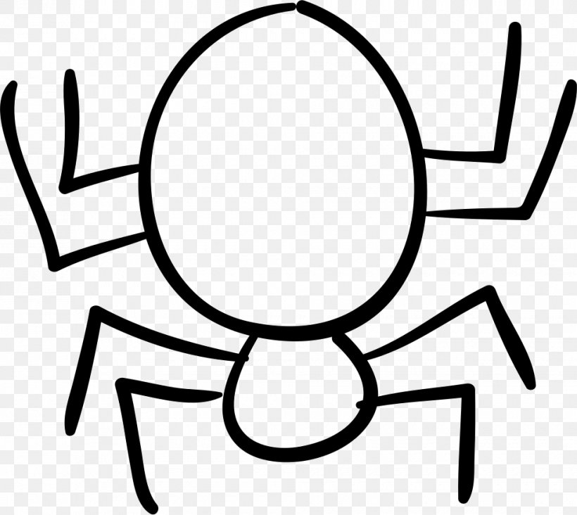 Spider, PNG, 980x875px, Spider, Art, Black, Blackandwhite, Cartoon Download Free