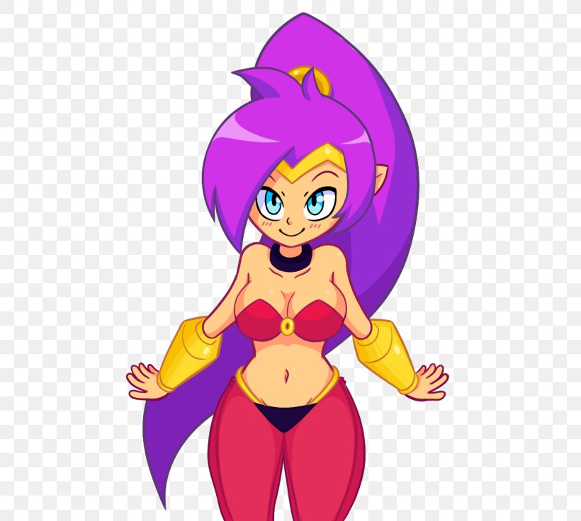 Shantae: Half-Genie Hero Shantae And The Pirate's Curse Super Smash Bros. Video Game Indie Game, PNG, 500x736px, Watercolor, Cartoon, Flower, Frame, Heart Download Free