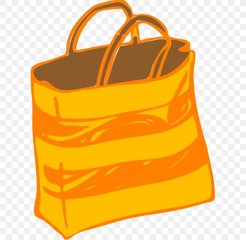 Clip Art Shopping Bag Tote Bag, PNG, 616x800px, Bag, Clothing Accessories, Handbag, Orange, Paper Download Free