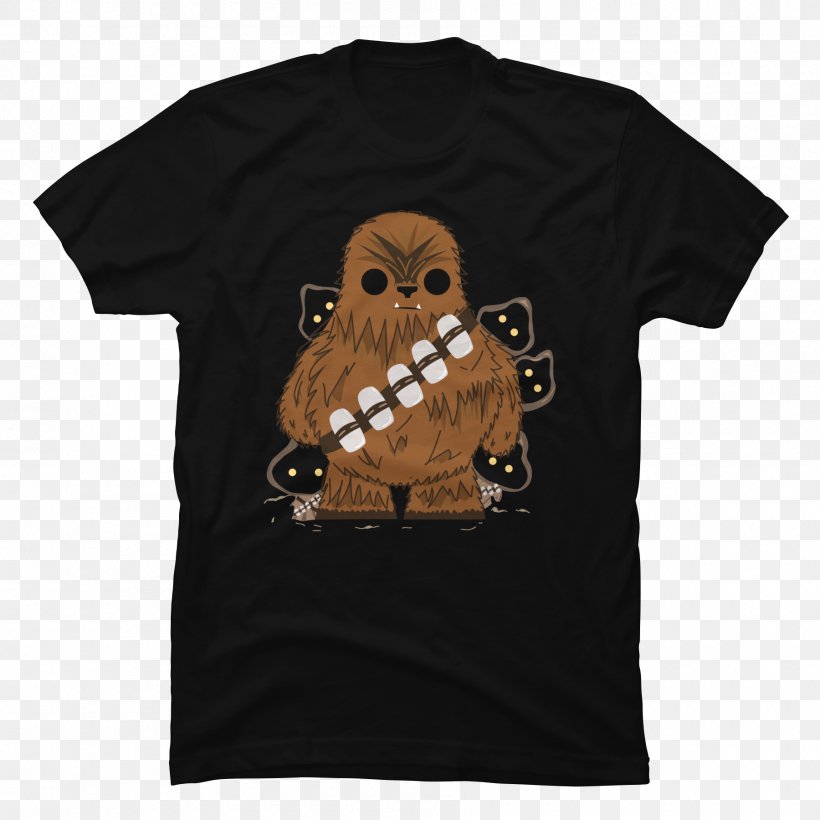 T-shirt Chewbacca Sleeve Anakin Skywalker, PNG, 1800x1800px, Tshirt, Anakin Skywalker, Black, Bluza, Brand Download Free