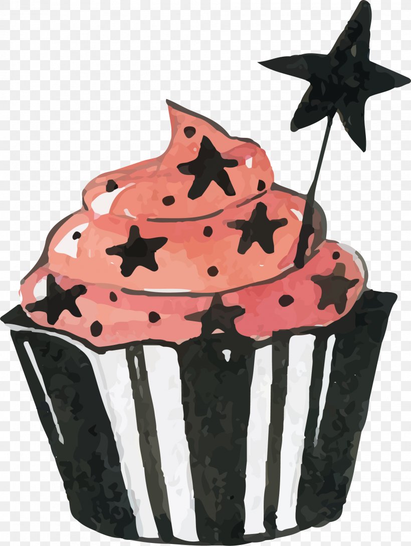 Watercolor Magic Cake, PNG, 2014x2677px, Cupcake, Baking Cup, Buttercream, Cake, Dessert Download Free